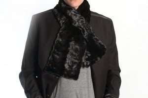 Fur is back in fashion! Also men wear real fur scarves